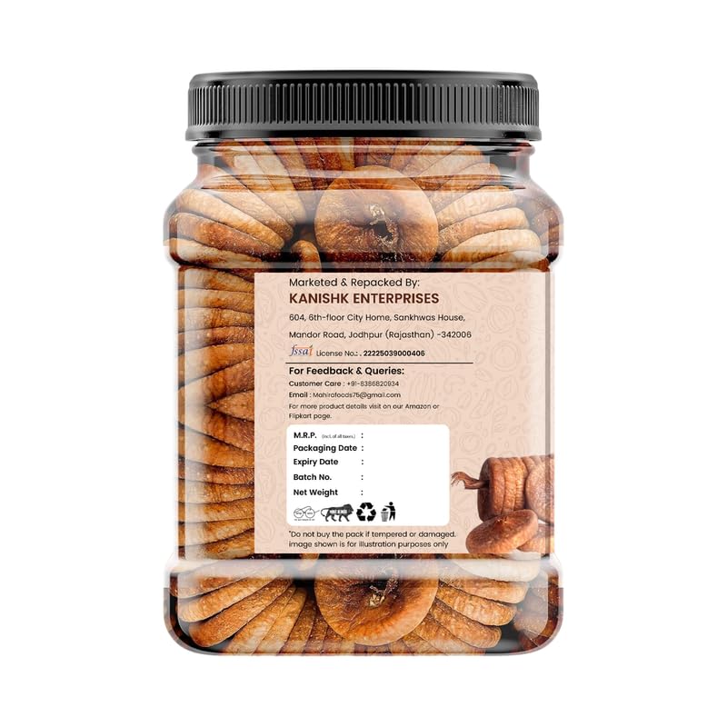 Image of MAHIRA HUB Anjeer /Figs 100g | Afghani Anjeer I Low in Fat | Healthy Snack I Rich Source of Vitamins Dietary Fiber (Pack of 1)