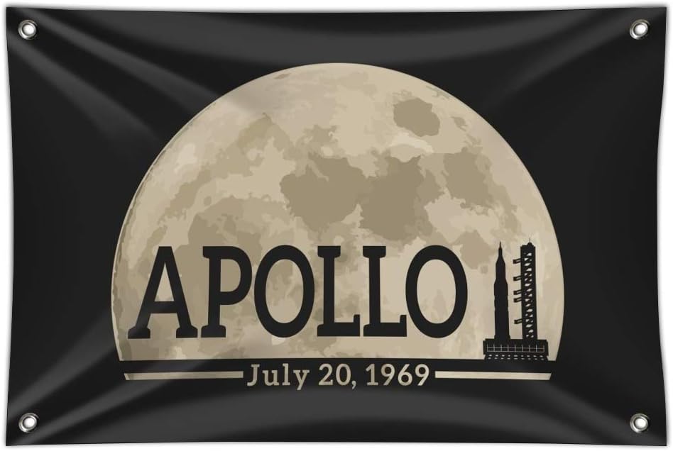 GRAPHICS & MORE NASA Apollo 11 Moon with Saturn V Rocket and Launchpad Home Business Office Sign