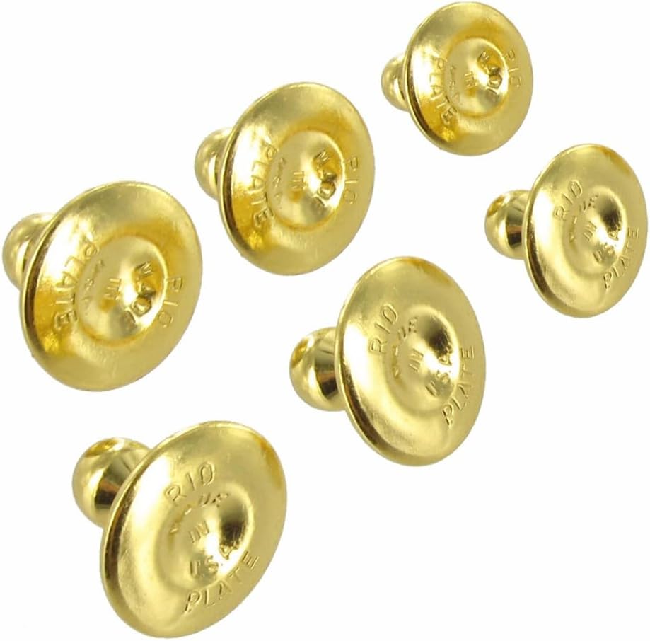 Wedding Lot - 6 Sets (6 pcs each) Gold Tone Shirt Studs Formal Wear (BUNDLE) Fashion Studs Trendy Accessories Stylish Additions