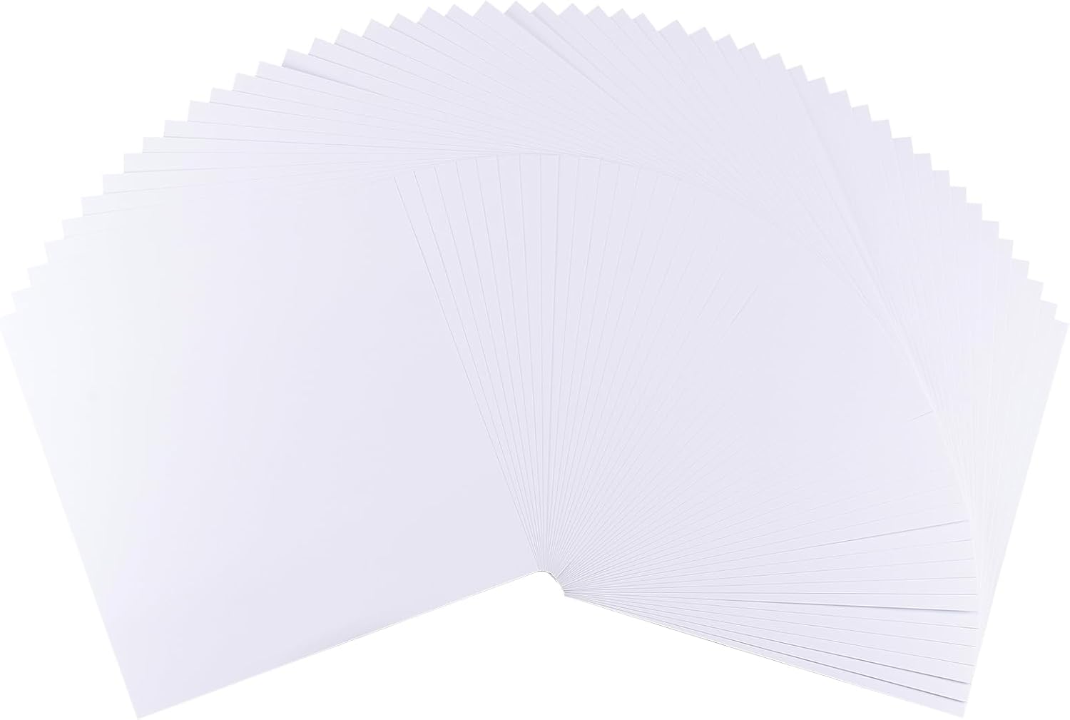 Florence Printable Sticker Paper - 12 x 12 inch - 50 Sheets - White - Smooth Self Adhesive Paper Cardstock for Printer, Labels, Stickers and DIY Projects - 216 GSM