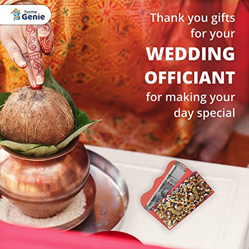 Home Genie Kalamkari Peacock Artwork Shagun Envelope for Gifting Money on Wedding & Any Other Ocassion | Sagan | Milni | Engagement | Birthday | Marriage | Diwali | Rakhi (Pack of 5)