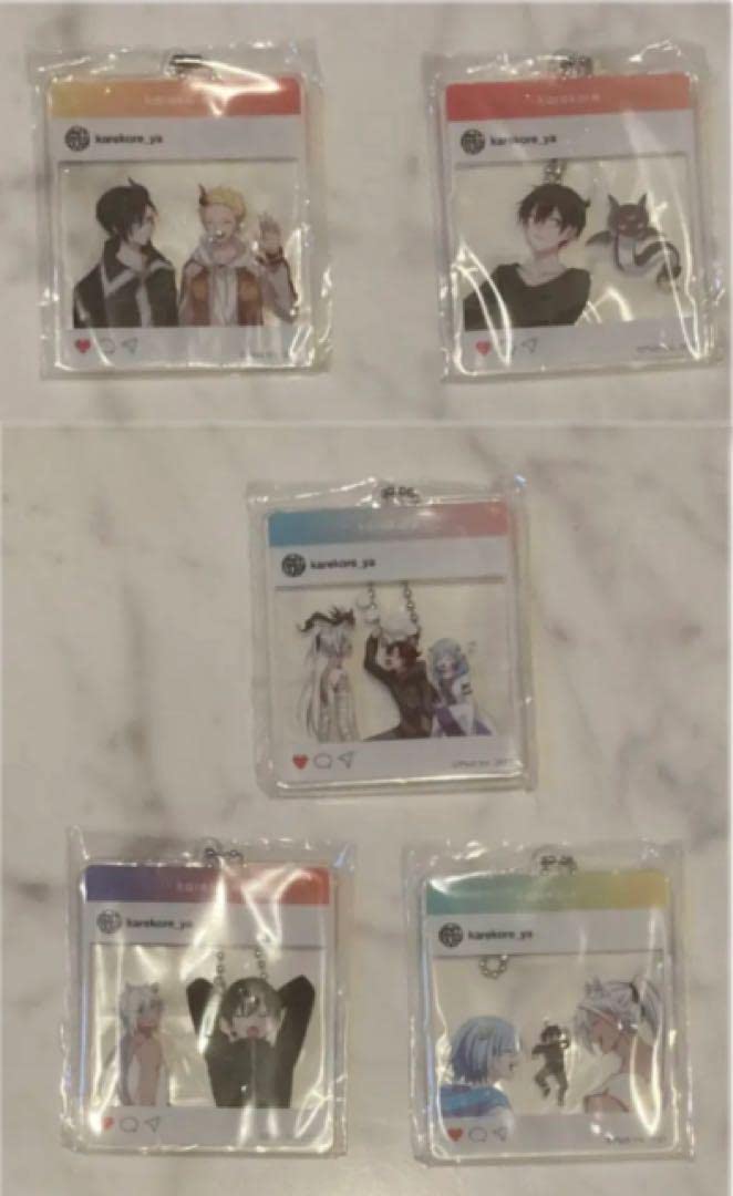 Amazon.co.jp: 混血のカレコレ インスタ風アクリルキーホルダー×5