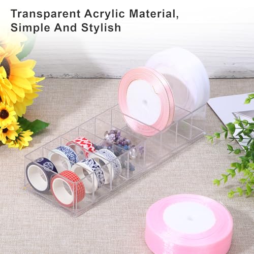 4 Pcs Acrylic Makeup Organizers, 8 Spaces Vanity Organizer, Acrylic Drawer Organizer, Lipstick Organizer, Drink Packet Organizer, Eyeshadow Palette Organizer, Countertop Makeup Organizer for Drawer - Image 4