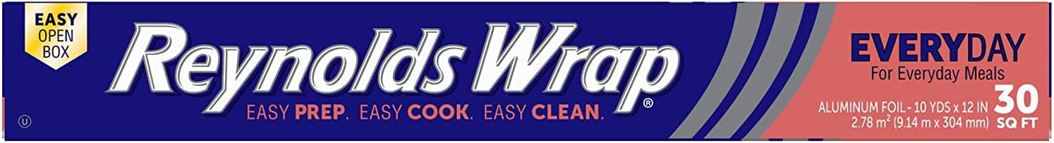 Reynolds Wrap Aluminum Foil, 30 Sqft (Pack of 2) : Health & Household