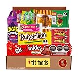 TLT FOODS Lote Dulces Mexicanos – Pack Variedad Chuches Picantes Para Regalar, Mix Surtido Golosinas Caramelos, Candy Box Snacks Mexico, Chamoy, Pelon Pelo Rico, Pulparindo, Tamarindo (S)