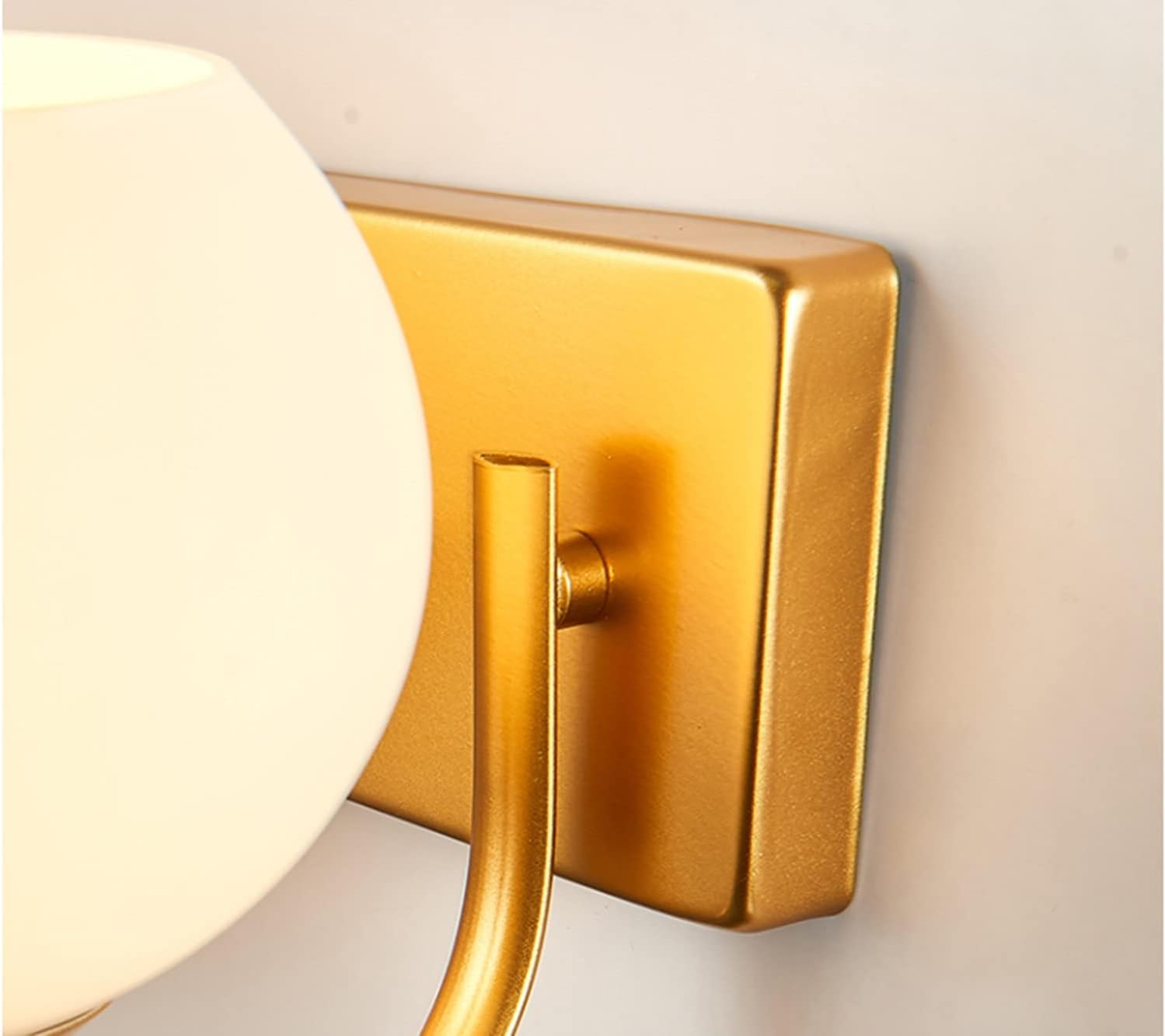 2-Heads Glass Wall Sconce with Pull Chain Switch Wall Lamp Wall Mount Light for Bathroom Vanity Living Room Bedroom Bedside Light Fixture(Color:C)