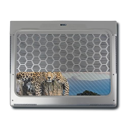 Image of MightySkins Carbon Fiber Skin Compatible With Alienware X16 R1 (2023) Full Wrap Kit - Chill Leopard | Protective, Durable Textured Carbon Fiber Finish | Easy To Apply & Change Styles | Made in the USA