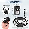 24V 2A Power Supply Adapter, 100-240V 50/60hz AC to DC Transformer Charger for Submersible Pumps LED Strip Light CCTV Camera Speaker Label Makers Video Beamer Adaptor (DC Jack 5.5 * 2.5mm, 1m) #3