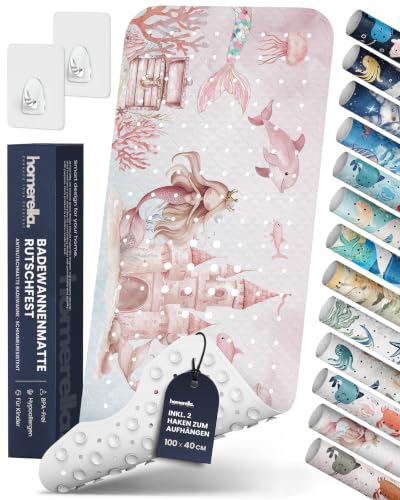Homerella Badewannenmatte rutschfest Kinder - Antirutschmatte Duschmatte