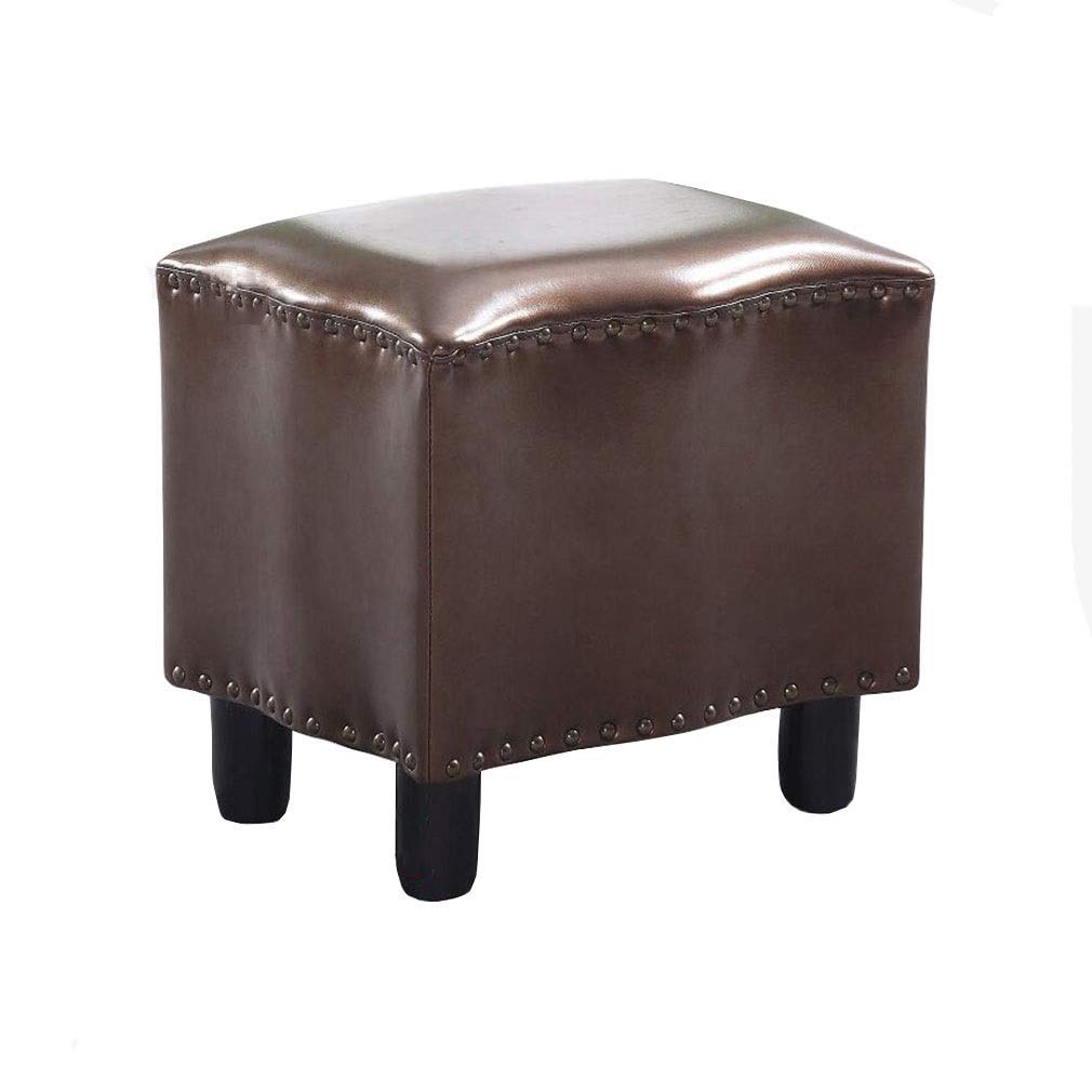 Tabouret de canapé en cuir rembourré pour optimiser l'espace de votre salon