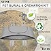 LZHTIME Pet Burial, Eco Friendly Pet Body Bag Suitable for All Kinds of Pets Pet Casket for Burial and Cremation (Gray, XL)