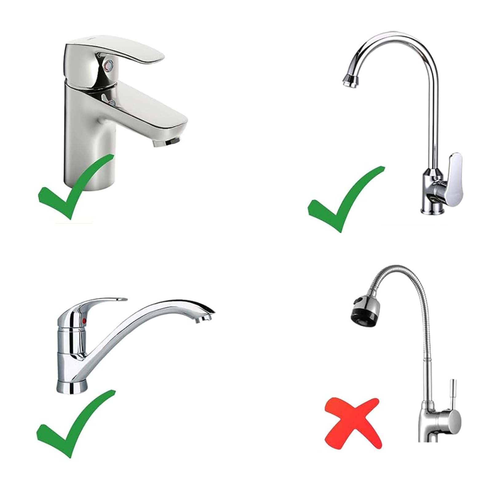 1PC 1440° Universale Rubinetto Prolunga Argento 2 Modalità Spray Multi Funzione Rubinetto Cucina Filtro Splash Rubinetto Girevole 84518925 - 2