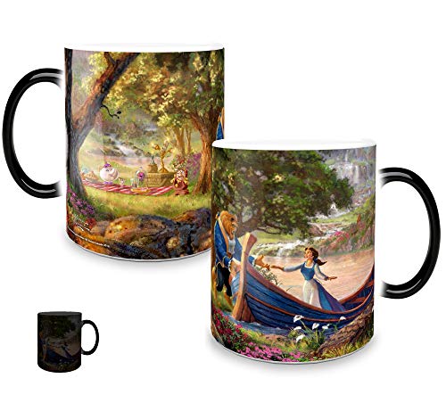 Morphing Mugs Disney - Beauty And The Beast - Picnic - Thomas Kinkade - One 11 Oz Color Changing Heat Sensitive Ceramic Mug – Image Revealed When Hot Liquid Is Added! #TOP6