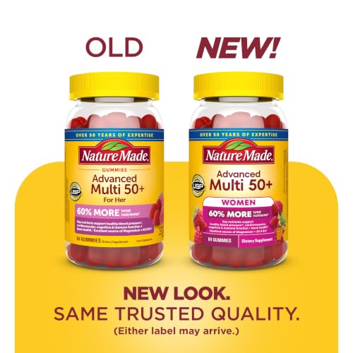 Nature Made Advanced Multivitamin Gummies 50+ for Women, 84 Multi Vitamins - image 2