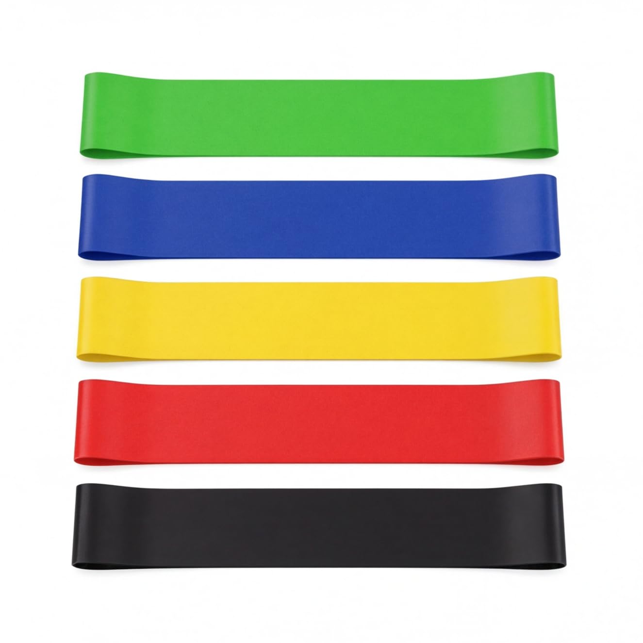 Kit 5 Mini Band Elástico para Exercício Academia Treino em Casa Látex Resistências Leve