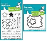 Lawn Fawn How You Bean Stars Add-On Clear Stamps and Dies - Two Item Bundle