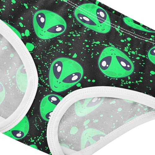 Girls Underwear Soft Cotton Alien Kids Panties in Sizes 2/3t, 4t, 5t, 6 and 84