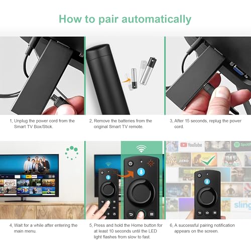 Voice Remote Control for All Firestick Smart TV Remote, Fit for TV Cube/Stick 4K Max/Stick 4K(1st/2nd Gen), FireStick (2nd/3rd Gen)/Lite/HD, Fit for Omni QLED Series, TCL/Pioneer Smart TVs — view 3