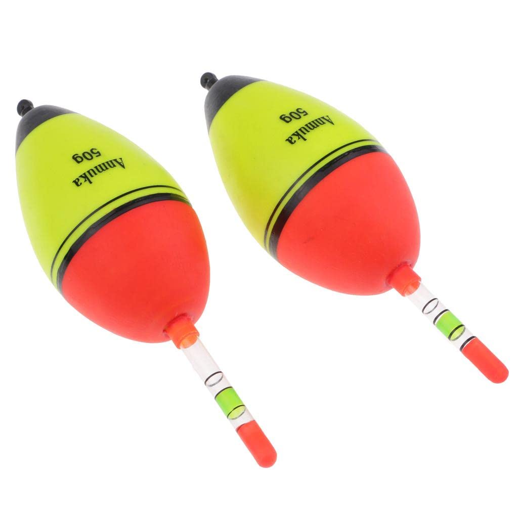 10 Set 2 Stück Leuchtende Angelpose Vertikale Felsangelboje Kunststoff Bobber 50 g