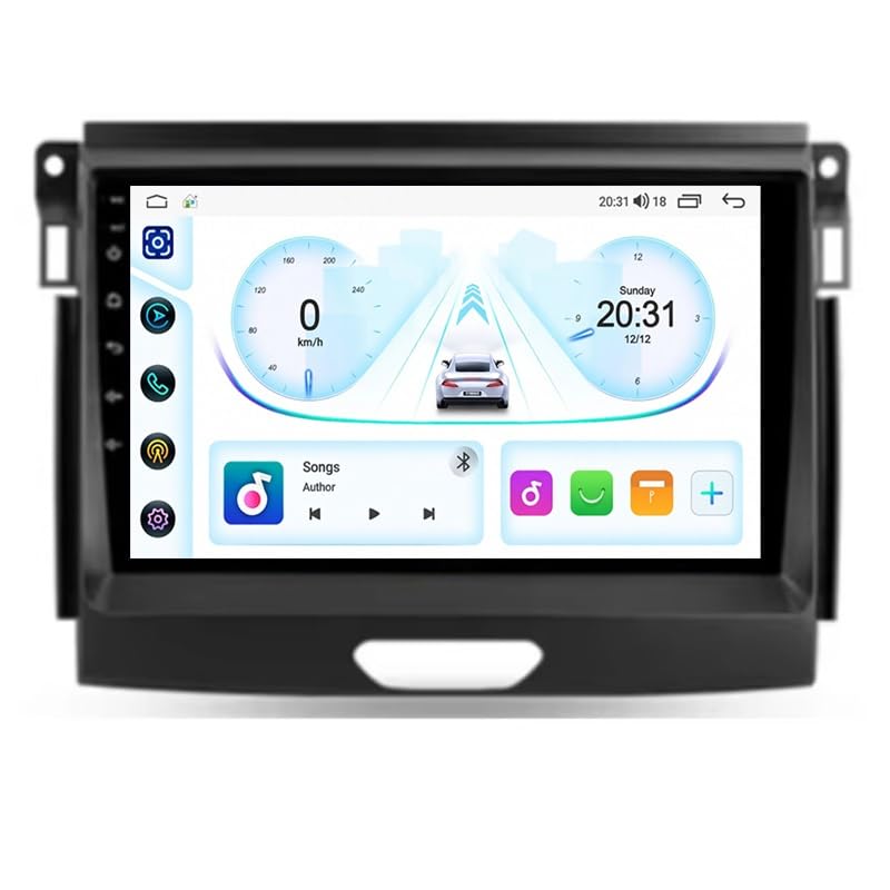 Radio Pantalla 9" Ford Ranger 2015-2020 Navegador Bluetooth Táctil