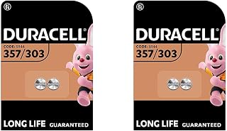 Duracell Specialty 357/303 Silver Oxide Battery 1.55 V, Pack of 4 (SR44 / V357/ V303 / SR44W / SR44SW) Batteries for Watches, Calculators and Medical Devices