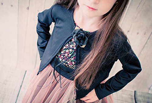 iGirlDress Little Girl's Basic Knit Cardigan Jacket Sweater 2-124