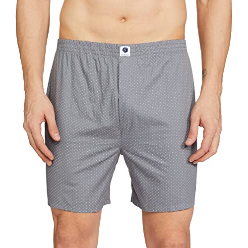 Image of Amazon Brand - Symbol Men's Cotton AOP Pattern Mix Boxer Shorts (Pack of 2)