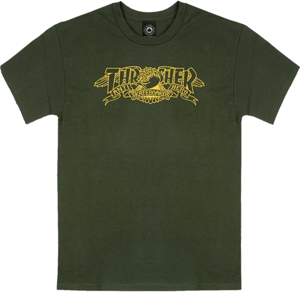 Thra​sher Anti-Hero Mag Banner Short Sleeve T-Shirt Forest Green