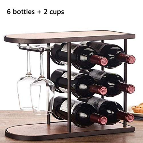 Soporte para botellas de vino de mesa para 6 botellas miniatura 4