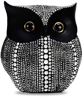 GoYonder Owl Figurine for Home, Office, Bookshelf, TV Stand Decoration Resin Animal Figurines Minimalist Style Crafts Gift for Friend or Family, Animal Lovers