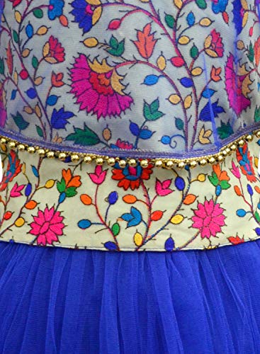 Image of A.T.U.N. (ALL THINGS UBER NICE) Girl's Ghagra Synthetic Readymade Lehenga Choli