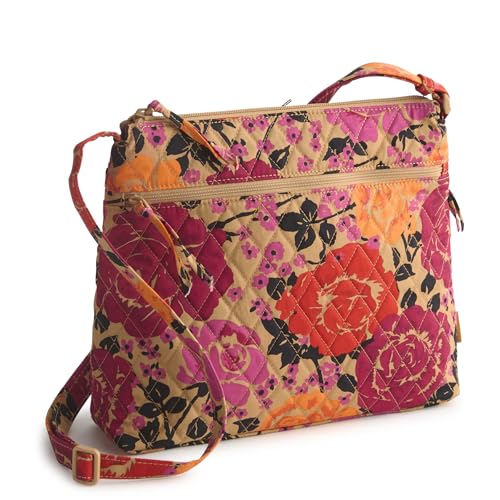Image of Vera Bradley Women's Premium Cotton Original Zip Hipster Crossbody Bag