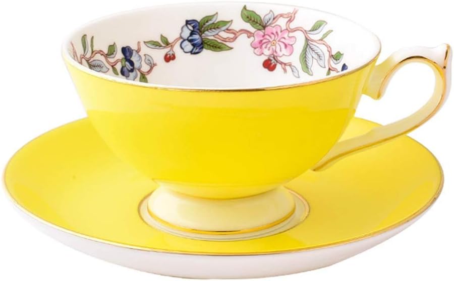 Ceramic Coffee Cup Set,Tea Set,Porcelain Coffee Cup European-style Simple Bone China Coffee Cup Set Office Flower Tea Cup Creative Drawing Phnom Penh Ceramic Cup And Saucer Cup & Saucer Sets ( Size :