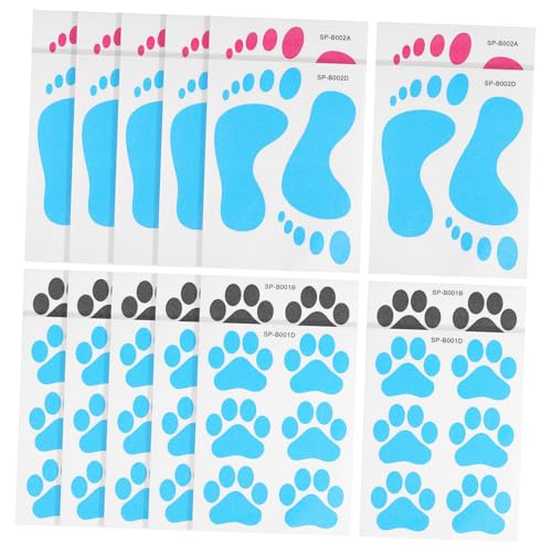 Calcomanías de perro para baño PRETYZOOM de vinilo extraíble infantil pack de 12 piezas 2