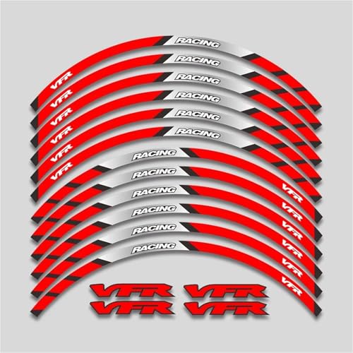 Stickers Roue Autocollants Réfléchissants pour Jantes De Moto pour VFR1200 VFR1200F VFR 1200 1200F - Bandes Adhésives pour Moyeux Roue Autocollant Jante...