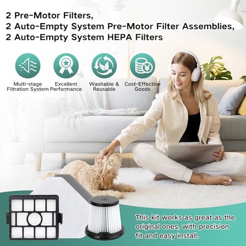 Image of Filter Replacement for Shark BU3523, BU3521, BU3120 Cordless Stick Vacuum