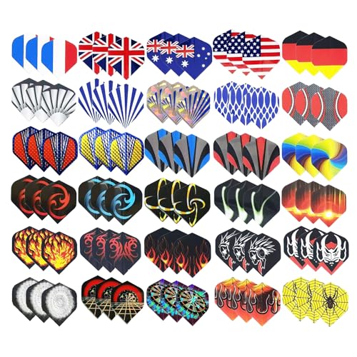 KRYMSON 90-Teiliges Dart-Flügel, Langlebiges Dart-Zubehör, Dart-Flug-Schutz, Austauschbare Dart-Flügel, Lustiges Dart-Flügel-Set, Dart-Flug-Set