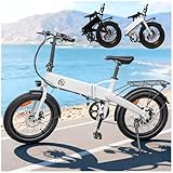 LURNYX Folding Electric Bike Adults 20' Foldable Bicycle Adult E Bike with Peak 1200W...