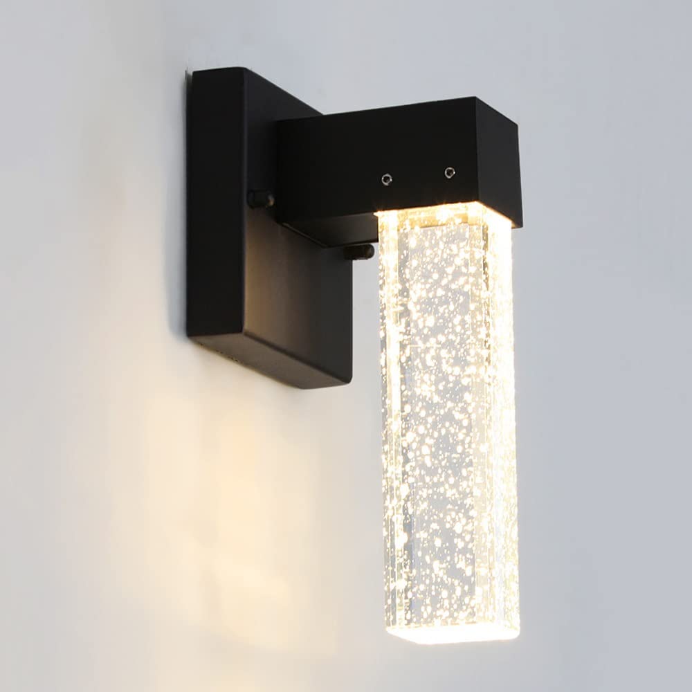 MOCIGERN 10W LED Outdoor Wall Mount Light 3000K Warm light Wall Fixture Exterior Lamp Modern Simple Outside House Lamps for Porch Doorway Garage