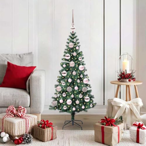 Árbol de Navidad artificial preiluminado verde de 120cm con iluminación variada 2