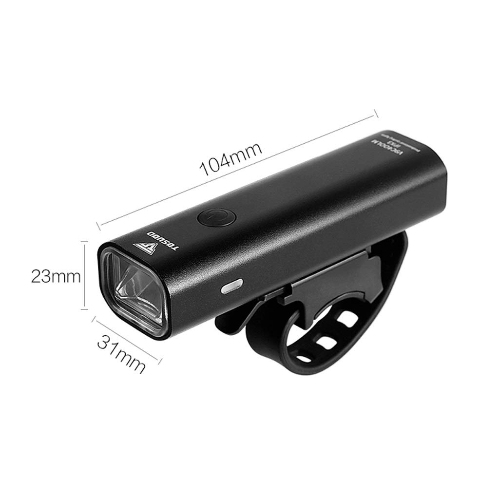 JSY Lampka rowerowa nocna jazda odblaskowa latarka ładowanie USB reflektor odporny na deszcz rower górski sprzęt do jazdy rowerem akcesoria oświetlenie rowerowe