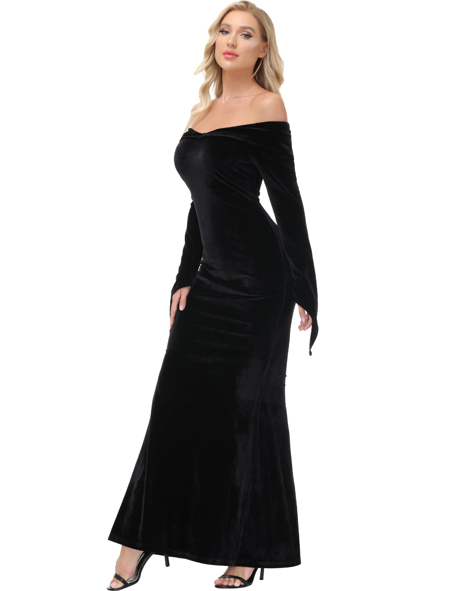 YAOHUOLE Vestito Medievale da donna, per Halloween, a maniche lunghe, da donna, Halloween, gotico, Halloween, Halloween, Halloween