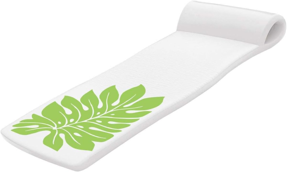 TRC Recreation Sunsation 175 Thick 70 Long Adult Foam Swimming Pool Water Lounger with Roll Pillow No Inflation Needed for Pool or Lake