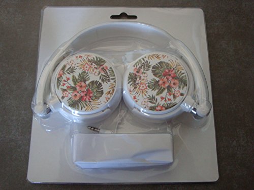 Auriculares Manège jack 3.5mm estéreo color blanco con cable para móvil y pc