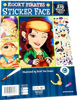 Paperback Kooky Pirates Sticker Face Book