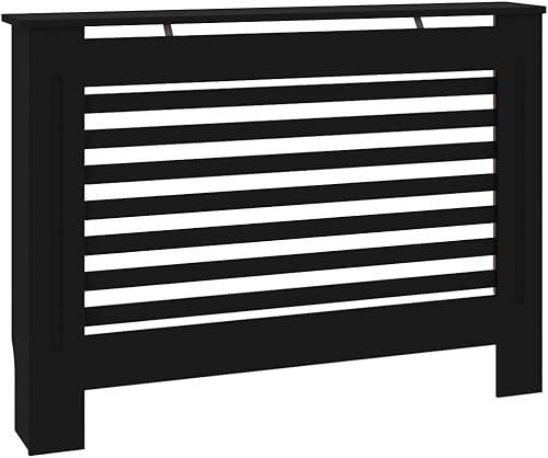 Miniatura 3 de Gabinete con cubierta de calefacción, cubierta de radiador, ventilación cruzada, MDF, para el hogar, gabinete de calefacción para el hogar y la