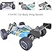 RcThjia 1/14 Scale RC Car Body Wing Spoiler Body Shell Rear Spoiler Tail Wing Kit Toy Vehicles Parts for 144001 and 1/12 1/14 1/16 CTR RC Buggy Universal Models - Flexible Plastic, Durable
