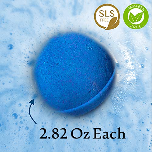 Men's Bath Bombs Gift Set. 24 Therapeutic Shea Bath Bombs For Men! Large Spa Fizzers With Moisturizing & Essential Oils. Aromatherapy Bath Bomb Set Makes Best Gift Set For Men, Husband, Boyfriend Etc… #TOP3
