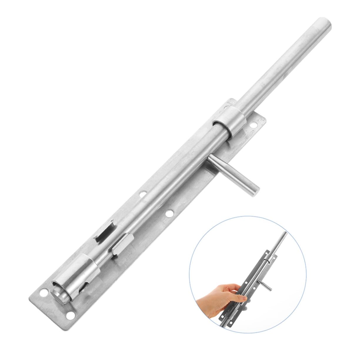 Toddmomy 2pièces Verrou à Barillet Coulissant Loquet De Porte Pour Portes Intérieures Salles De Bain Chambres Acier Inoxydable