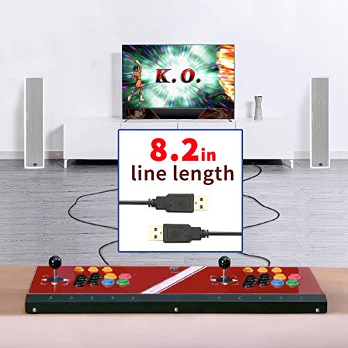 Arcade joystick Machine 2 players Video Game arcade stick for home Compatible with NEOGEO Mini/PC/PS Classic/Nintendo Switch/PS3/Android/Raspberry Pi